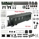 Packwagen 4-achsig grün HSB/DR als Spur-G Bausatz ML-Train 88901000