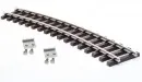 Gleis gebogen vernickelt R 120 cm 22,5° mit Verbindern ML-Train 8921242